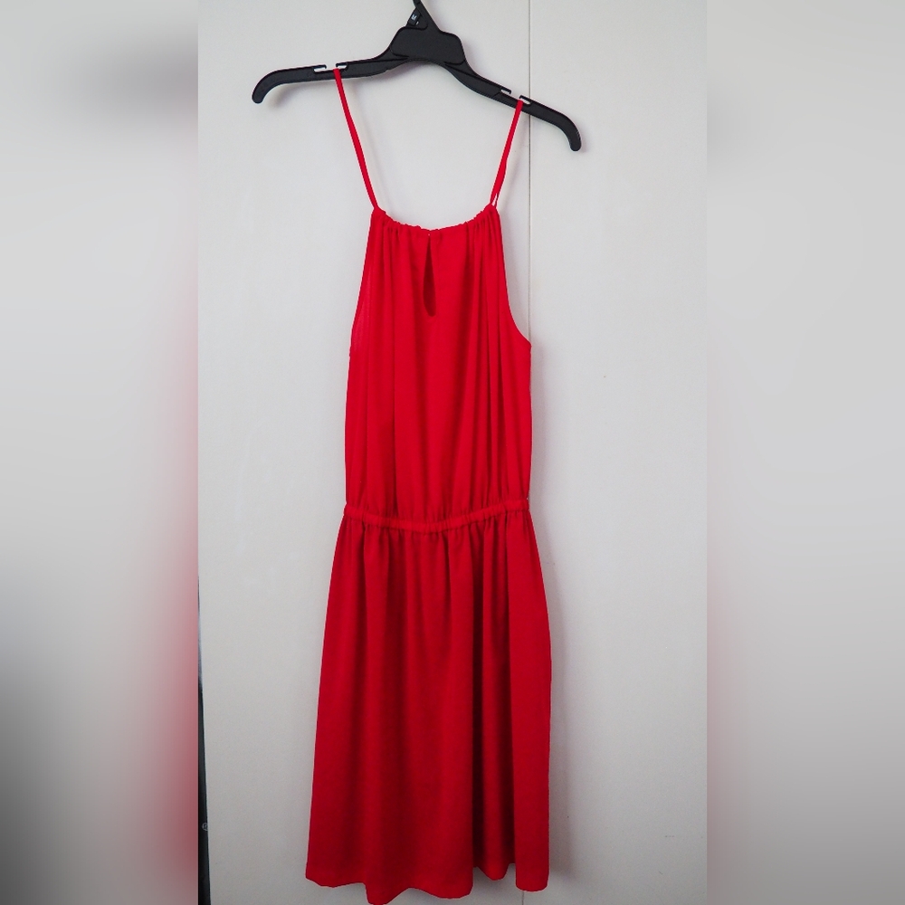 Elegant Red Sleeveless Dress